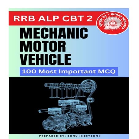 RRB ALP CBT 2 Mechanic Motor Vehicle Question Paper (MMV Exam MCQ)