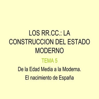 La Construcción Del Estado Moderno:...