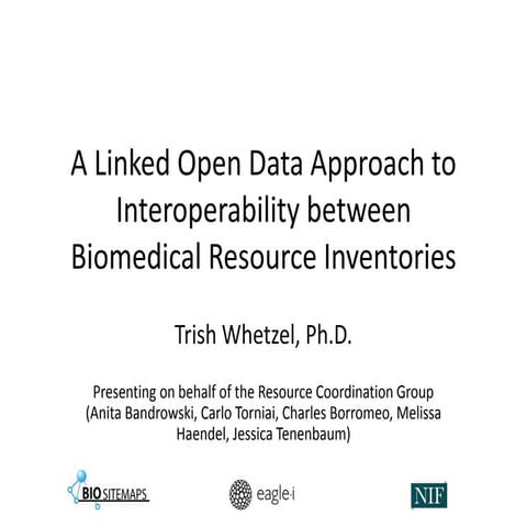 A Lined Data Approach to Interoperability between Biomedical Resource Invento...