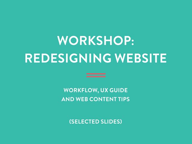 Quick guide to UX and web copy