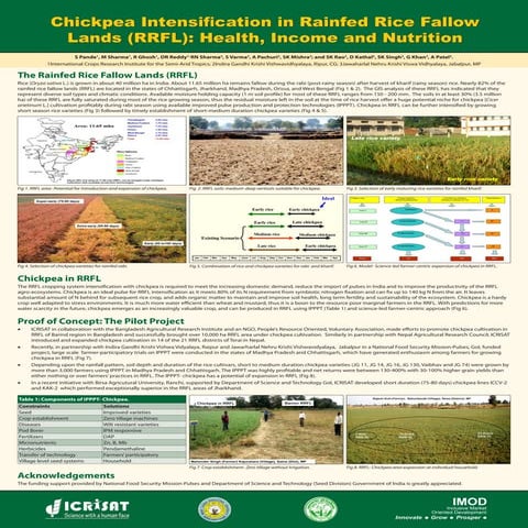 Chickpea intensification in rainfed rice fallow lands (RRFL): Health, income ...