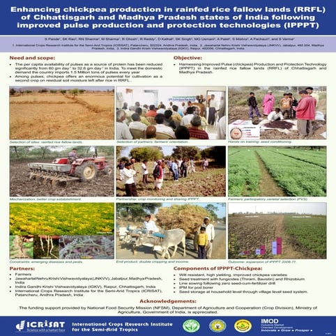 Enhancing chickpea production in rainfed rice fallow lands (RRFL) of Chhattis...