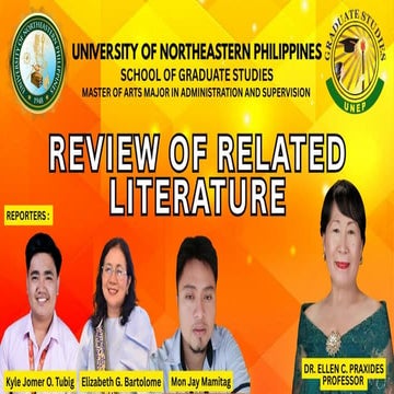 Comprehensive Guide to the Purpose and Functions of Review of Related ...