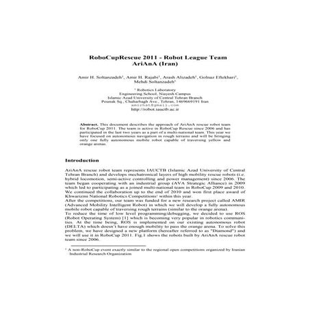 RoboCup 2011 Rescue Robot League (AriAnA_Iran)