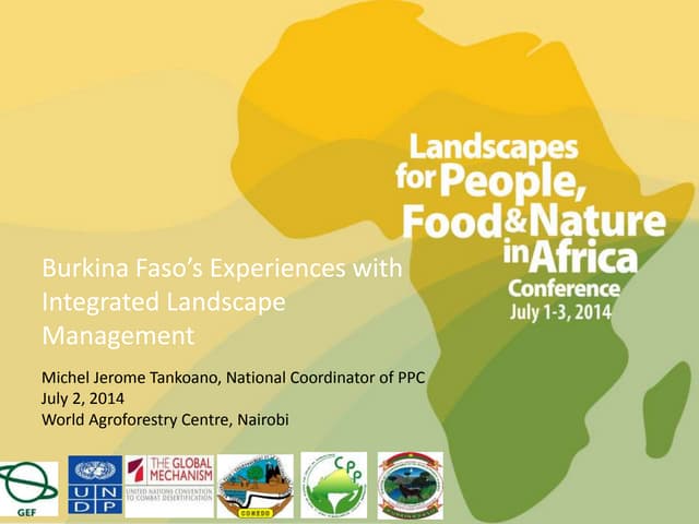 Michel Jerome Tankoana - Burkina Faso’s Experiences with Integrated Landscape Management
