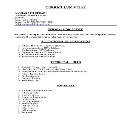 TEJAL RESUME | DOCX