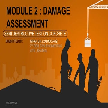SEMI DESTRUCTIVE  Test On Concrete _by Imran B K