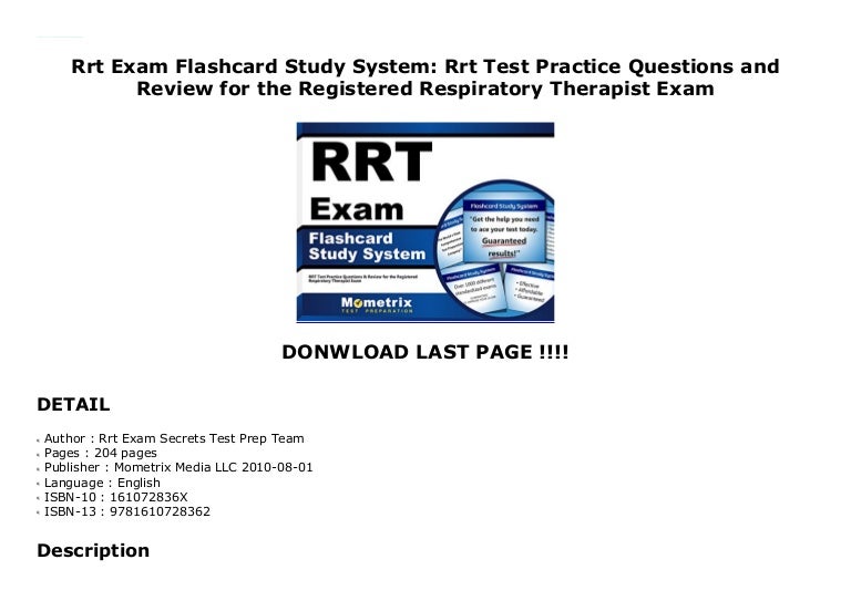 What Is A Rrt Examination? : CRT-SDS or RRT-SDS – AGXF