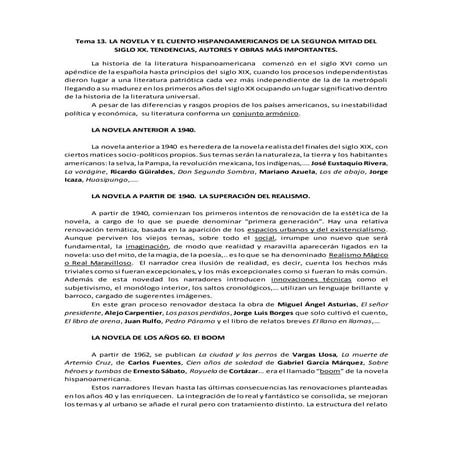 Rs. novela hispanoamericana