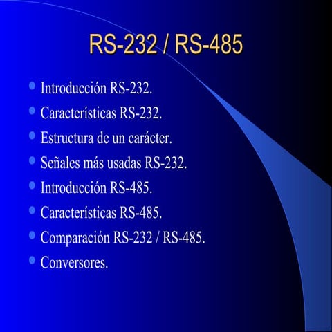 Rs 232 y rs-485