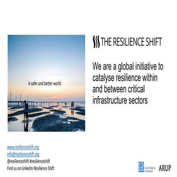 Resilient infrastuctures: brief explanation of the concept | PPTX