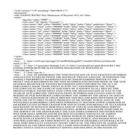 RS 3 962 SASINE SCOTTISH RECORD OFFICE