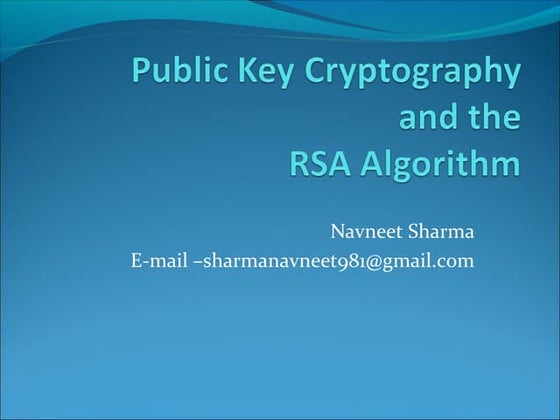 Introduction to Cryptography | PPTX