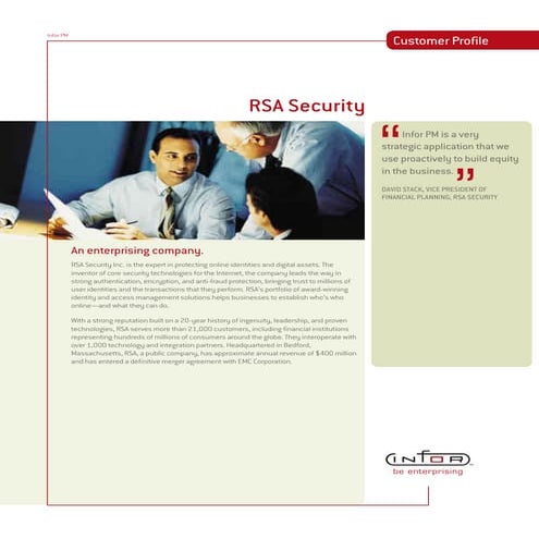 RSA’s Federated Identity Solution for Milliman Single SignOn | PDF