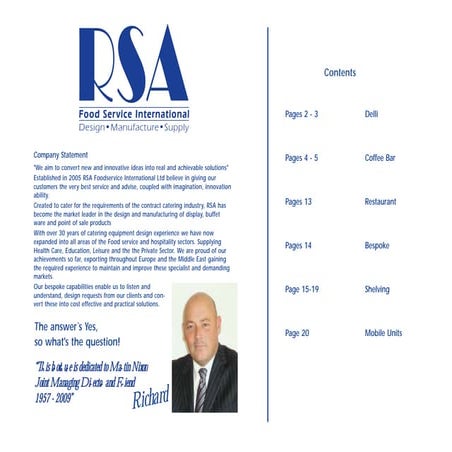 RSA Basics Brochure 2010 | PDF