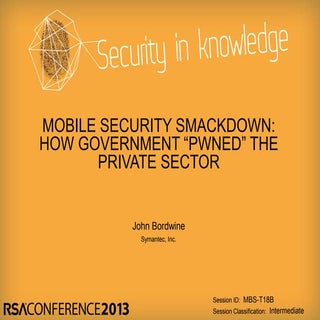 RSA 2013 Session: Mobile Security S...