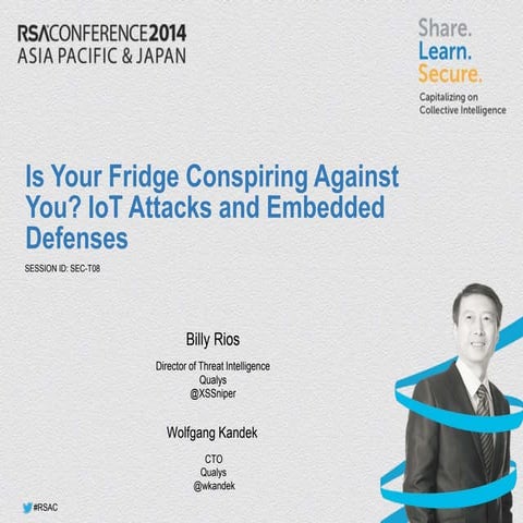 RSA ASIA 2014 - Internet of Things 