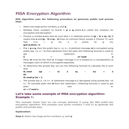 Cryptography notes for iss2 information system security