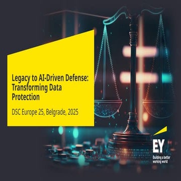 [DSC Europe 25] Jovan Bogicevic - Legacy to AI-Driven Defense: Transforming Data Protection.pptx