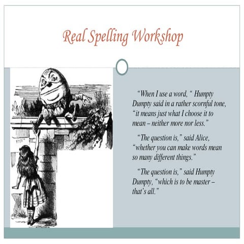 Real Spelling Powerpoint