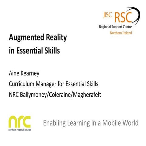 Augmented Reality for Essential Skills Maths