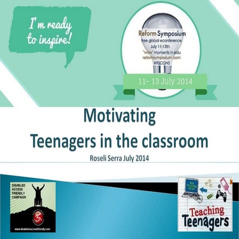 Motivating Teenagers in the Classroom 