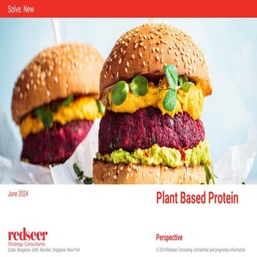 Redseer's Perspective on Plant Based Protein