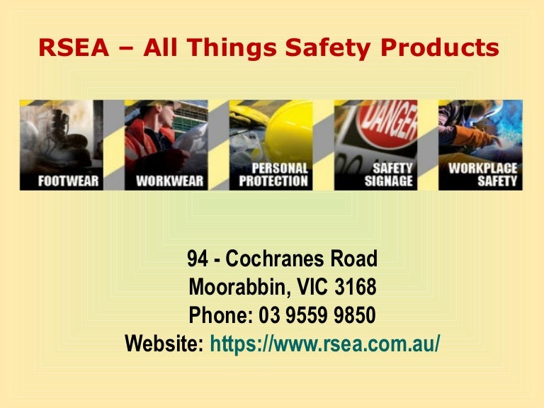 Rsea all things safety products in australia