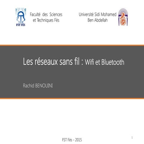 Réseaux sans fil wifi et bluetooth