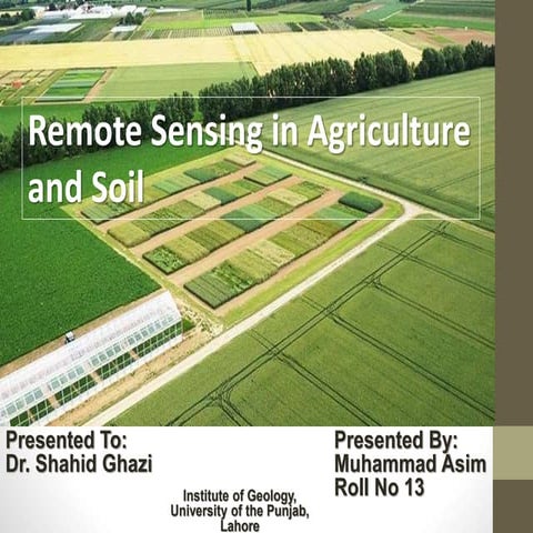 Rs in agriculture &amp; soil