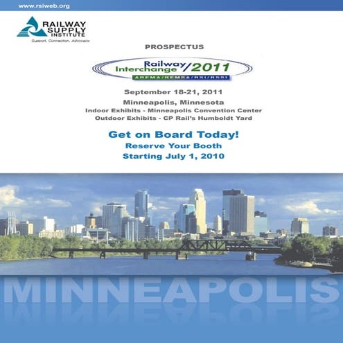 RSI - Railway Interchange 2011 Trade Show Prospectus