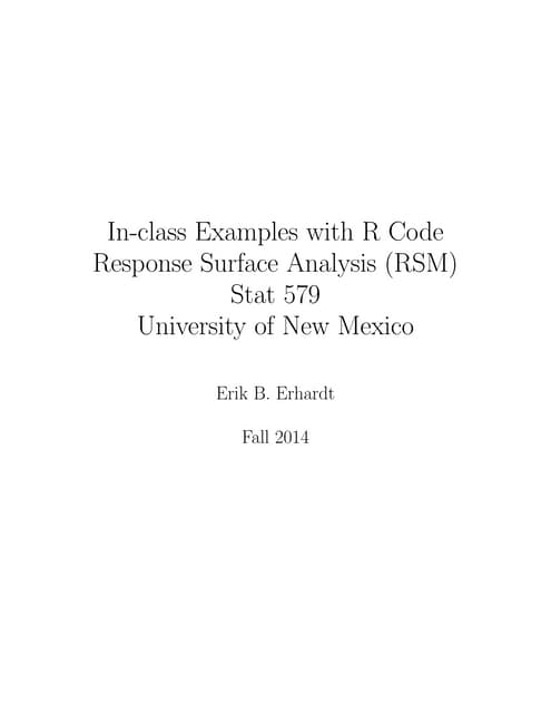 Rsm notes f14