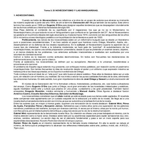 Rs novecentismo y vanguardias