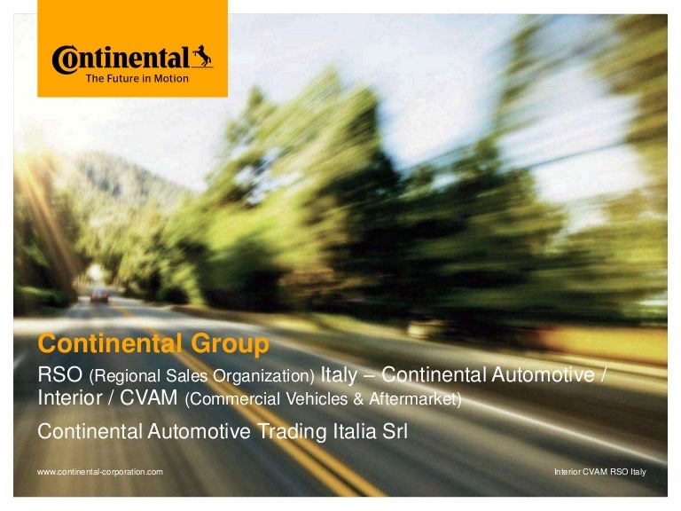 Continental Automotive Trading Italia Chi siamo il Gruppo Continen… Continental Automotive Trading Italia Chi siamo il Gruppo Continen…