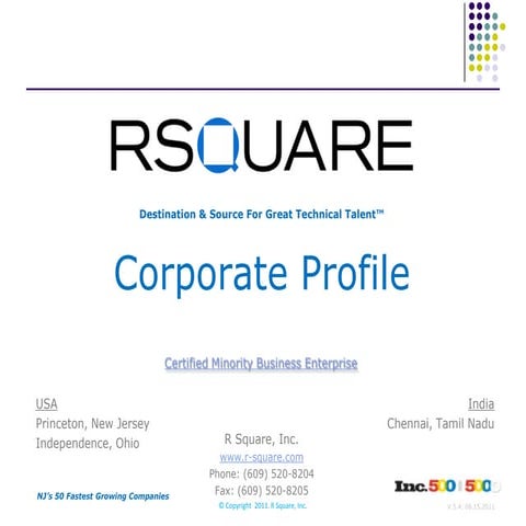 R square corporate profile