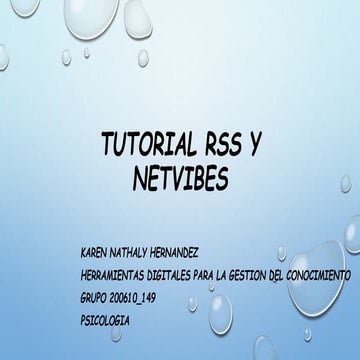 RSS Y NETVIBES