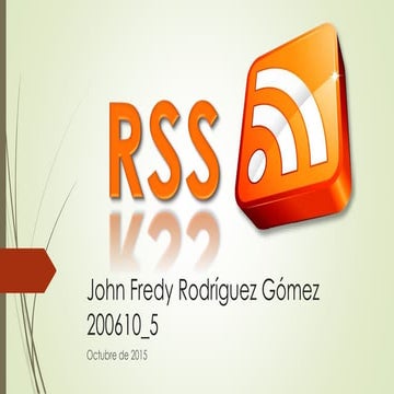 Que es el rss | PPTX