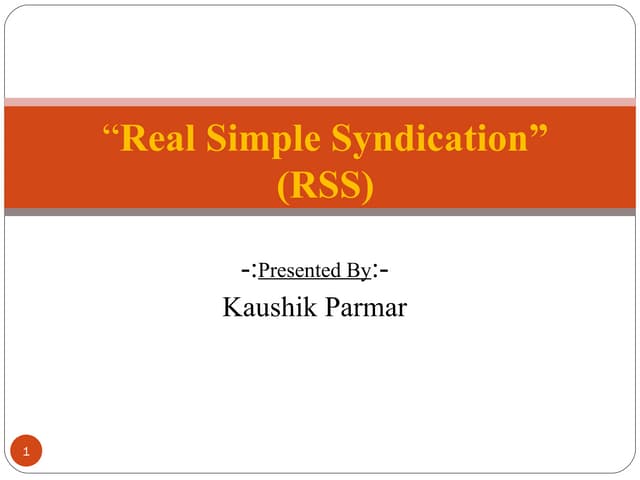 RSS feeds
