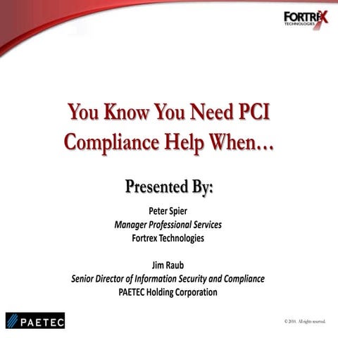 You Know You Need PCI Compliance Help When…