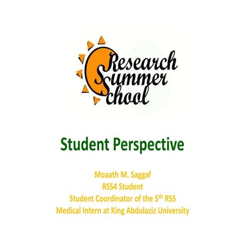 RSS5 Student Perspective - Jeddah