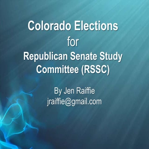 CO Election Integrity Presentation to RSSC Jan 3 2015
