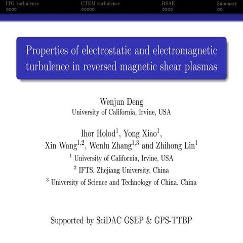Properties of electrostatic and electromagnetic turbulence in reversed magnet...