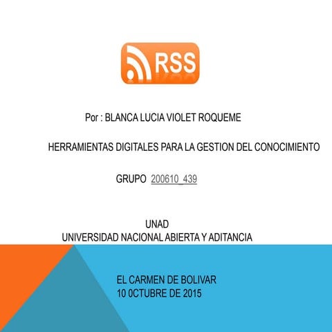 Rss  por blanca violet