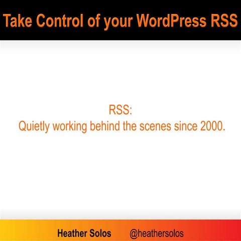 RSS and WordPress
