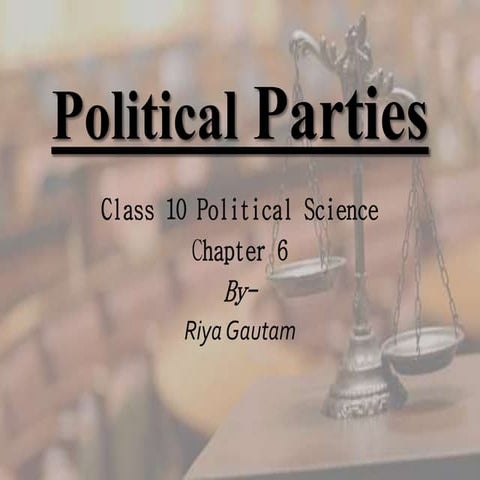Political parties Class 10 simple