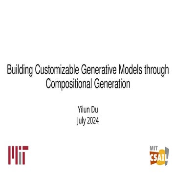 Build Customizable Generative Models through Compositional Generation