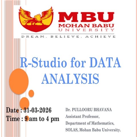 Introduction to R and R Studio | PDF