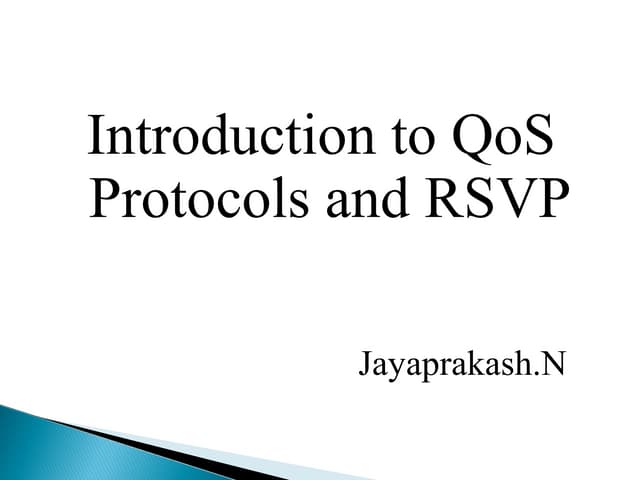 Real-Time Streaming Protocol -QOS