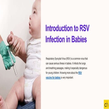 RSV Vaccine for Babies - What Parents Should Know | PPTX