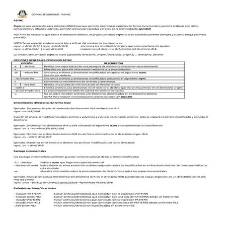 copias de seguridad rsync